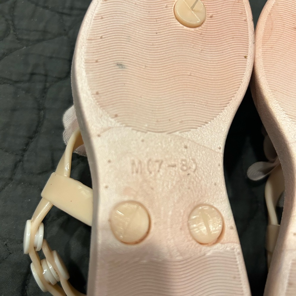 Bebe Kids Pink Floral Sandals - Picture 5 of 7